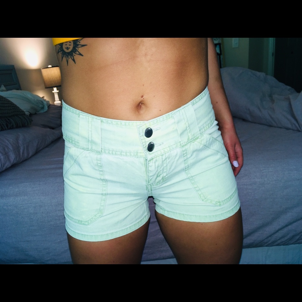 Green shorts